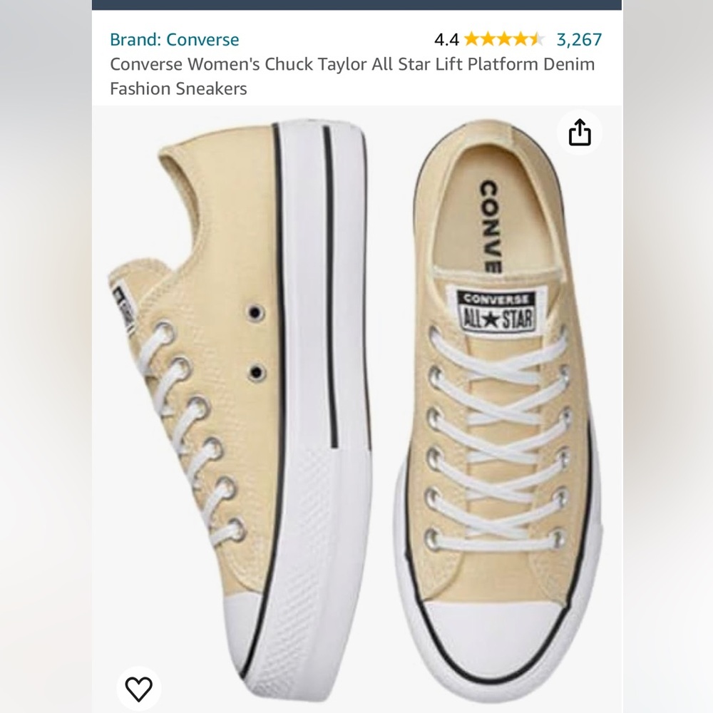 Converse womens platform denim fabric sneakers